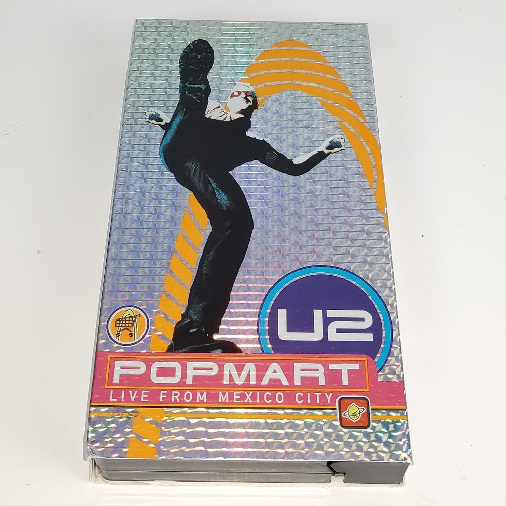 U2 Popmart: Live from Mexico City VHS Videotape 90's Music Concert Electronics